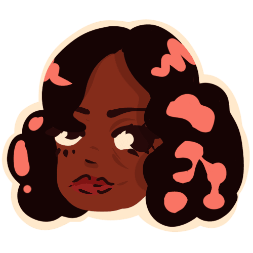 Black woman with right drooped face